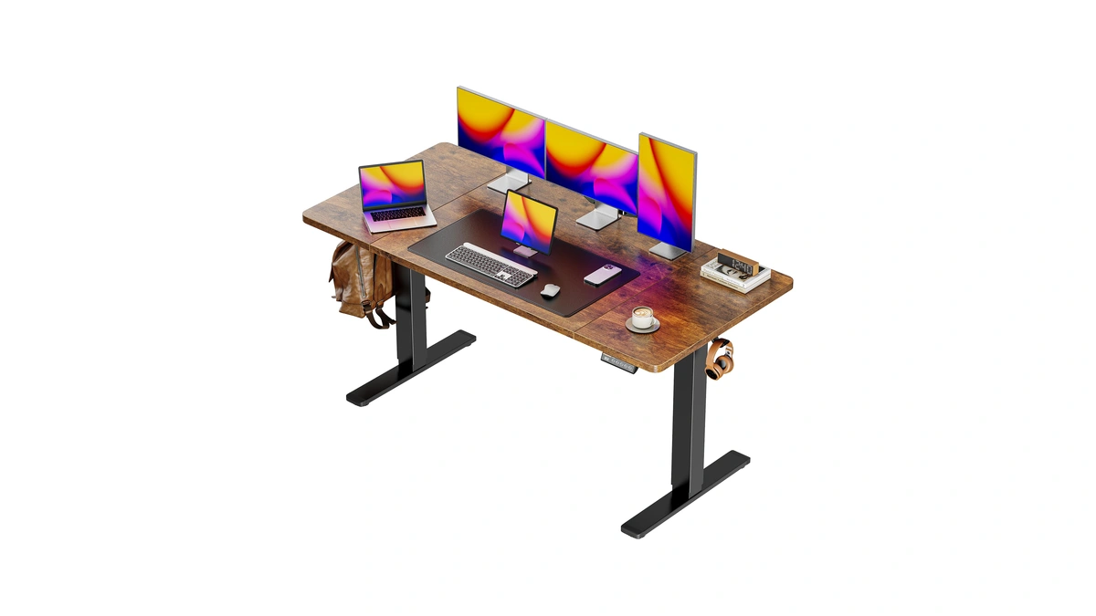 Huuger 55 X 28 Large Electric Standing Desk, Height Adjustable