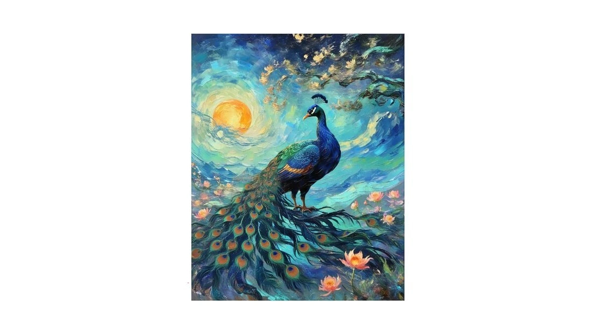 Paint By Numbers Kit For Adults, Peacock Paint By Numbers,