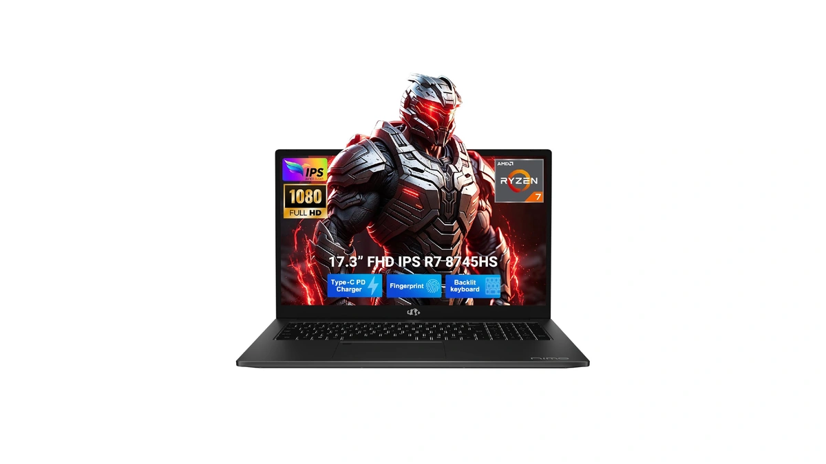 Nimo 17.3" Gaming-creator-laptop, 8-core Ryzen 7 8745hs 32gb Ram 1tb
