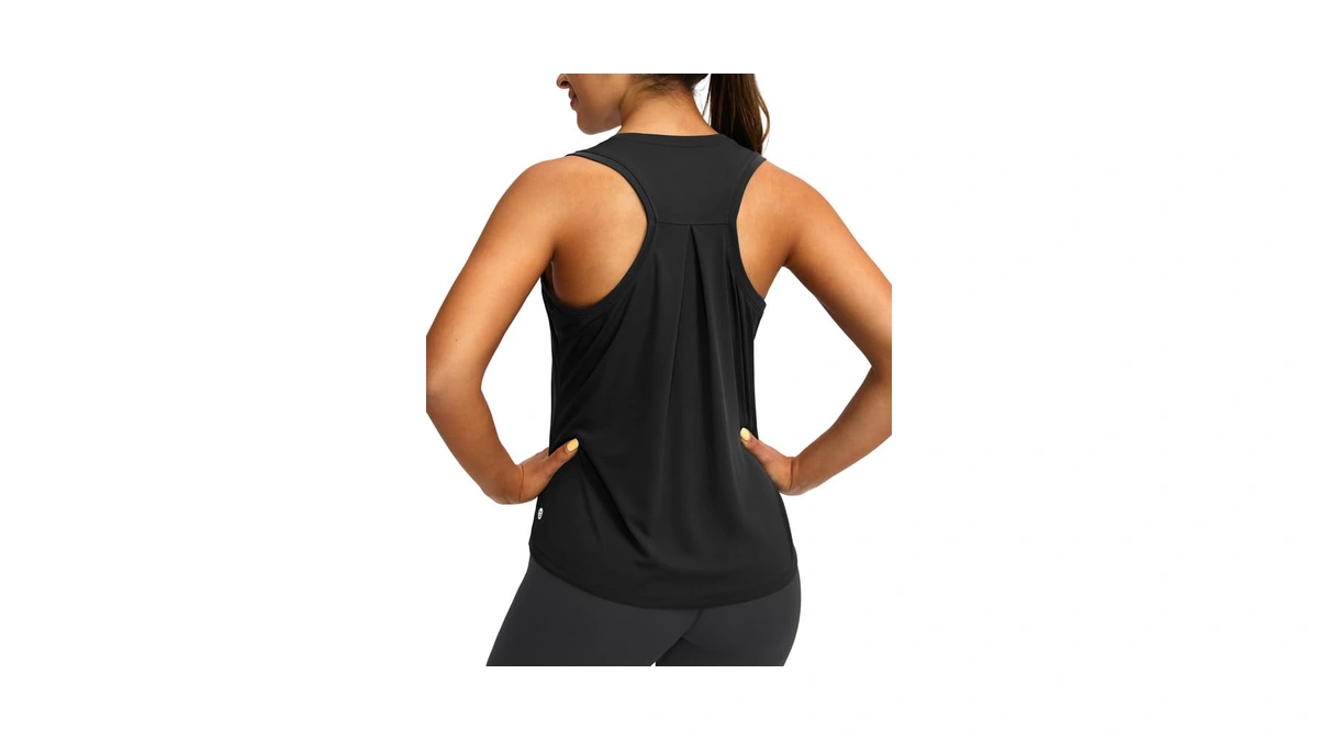 Women's Workout Tops Racerback Athletic Tank Tops Sleeveless Loose Fit