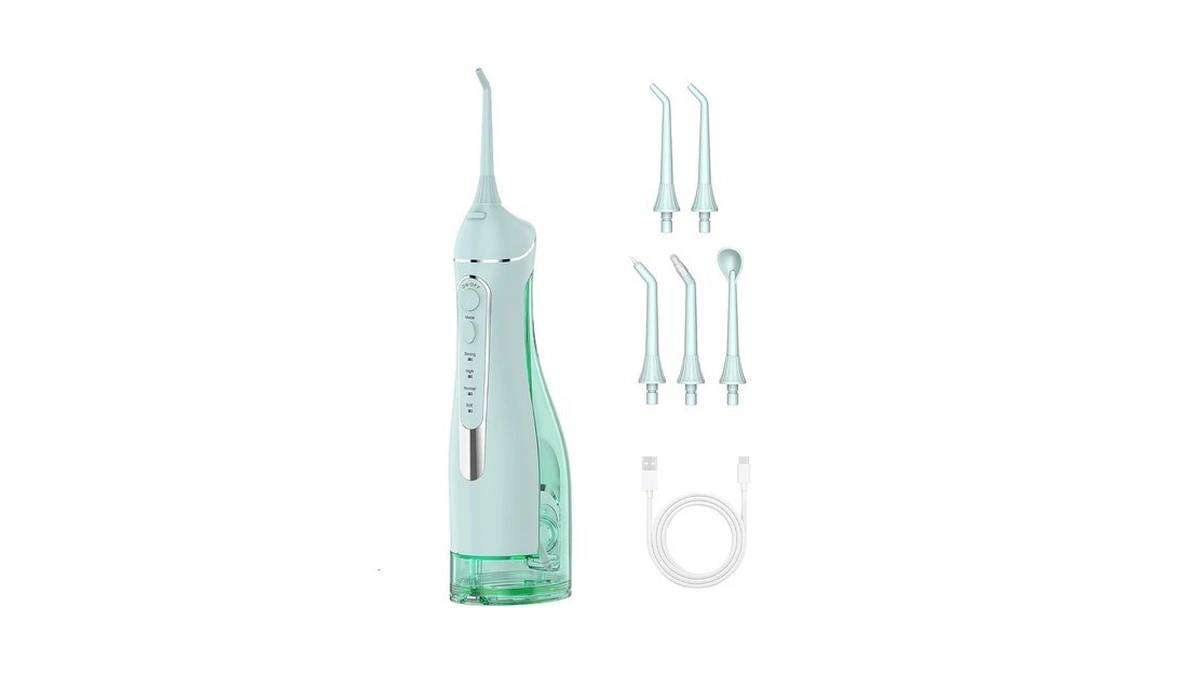 Cordless Water Flosser For Teeth, 300ml Rechargeable Portable Oral Irrigator