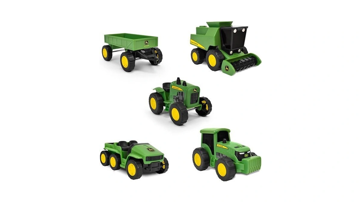 John Deere 5-pack Micro Farm Vehicles – Moving Parts And