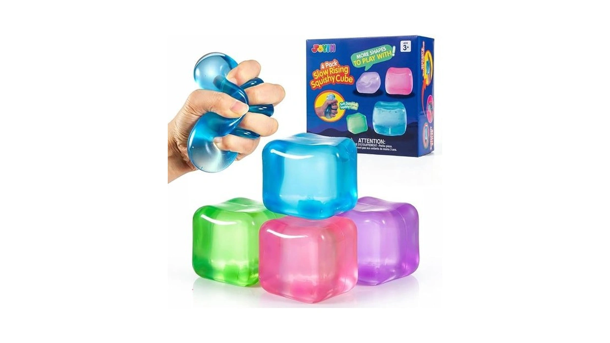 Joyin 4 Pack Stress Cube, 2'' High Density Cube Fidget