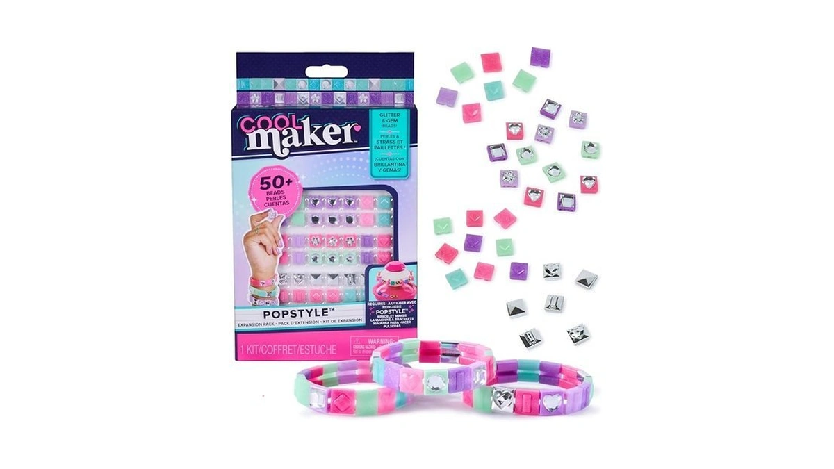 Cool Maker, Popstyle Expansion Pack, Bracelet Making Kit, Over 50