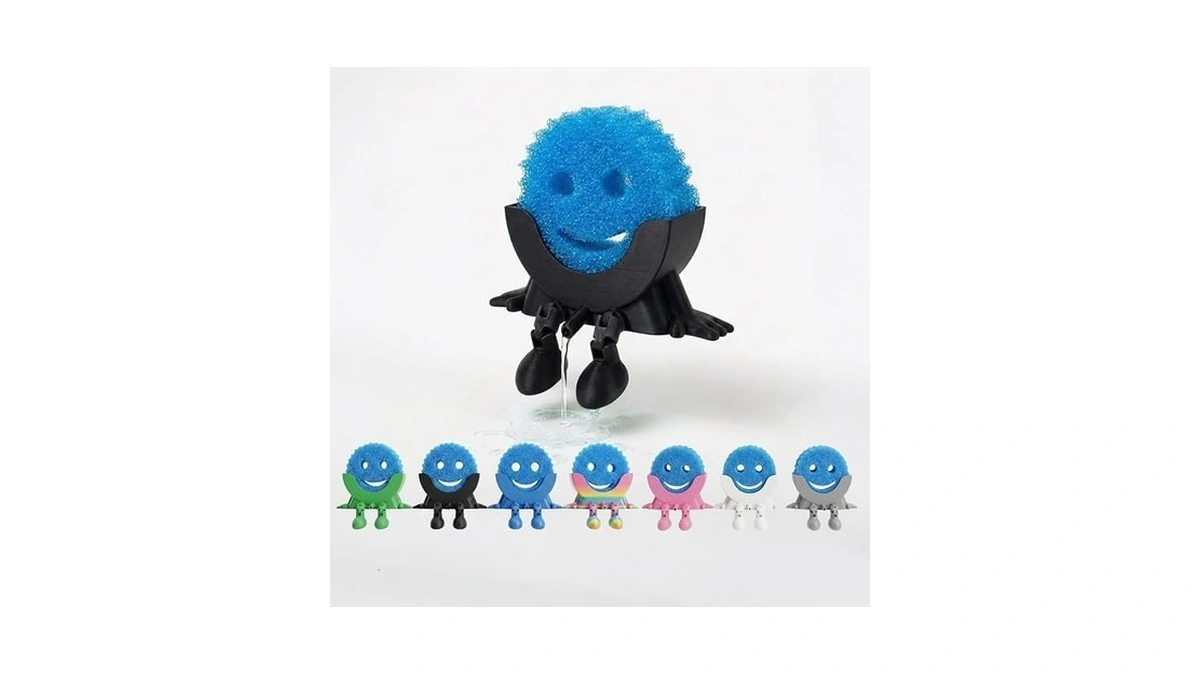 Creative Drainage Sponge Holder: Traceless Glue, 3d Printed Funny Kitchen