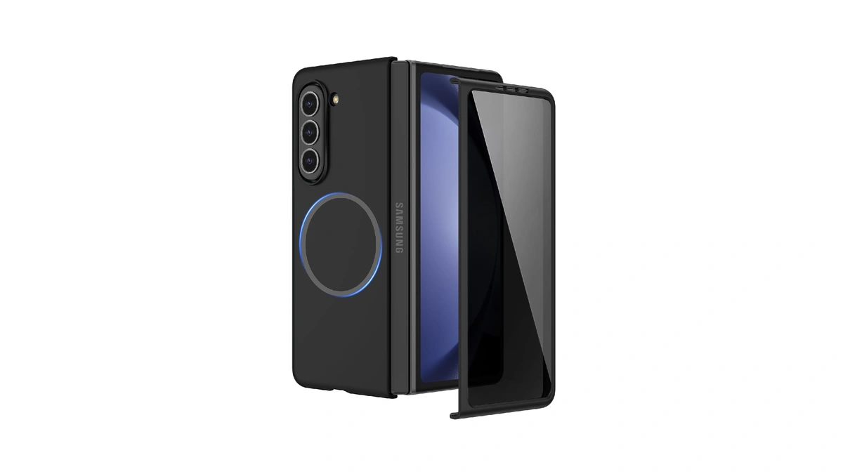 Ruky Magnetic Case For Z Fold 5, With Privacy Screen
