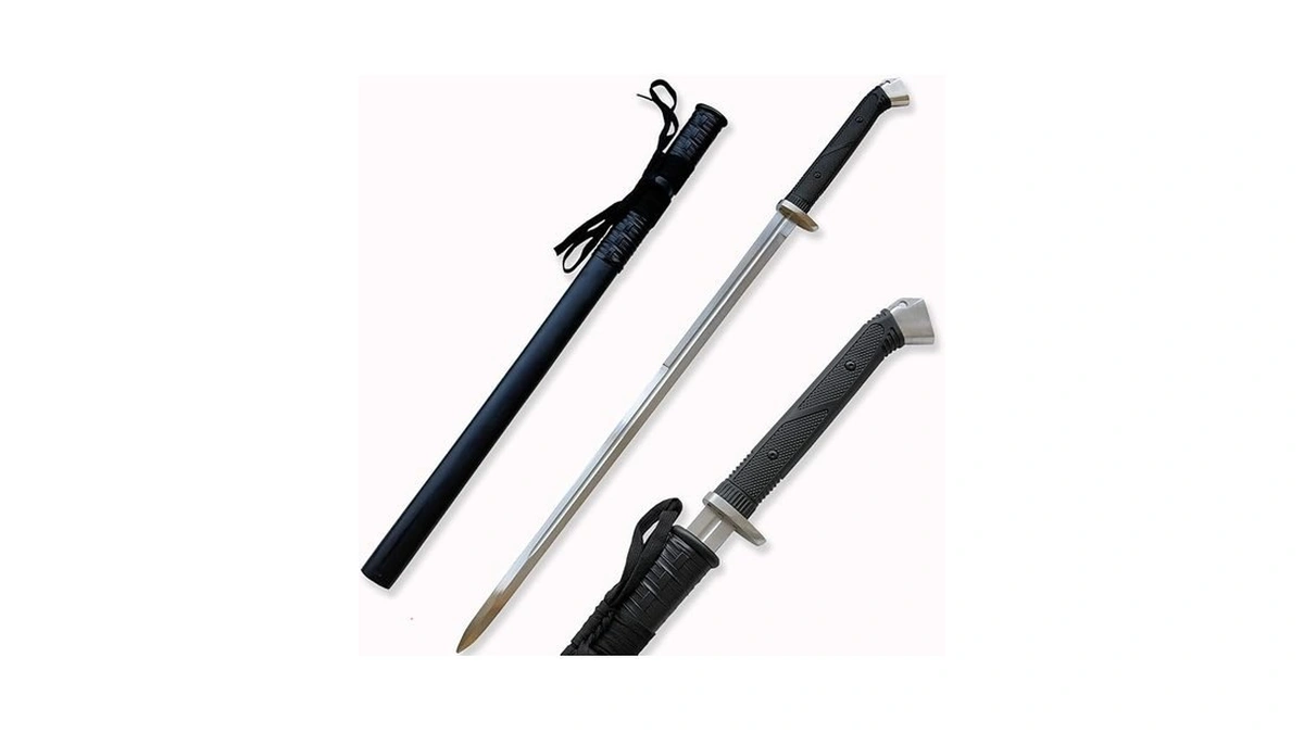 Japanese Tactical Katana Sword White Sharp Blade Samurai Nijia Sword,high-manganese