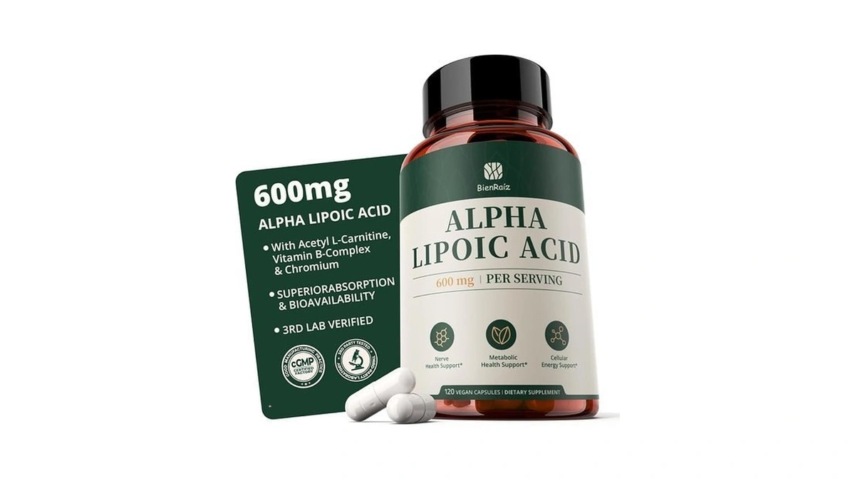 Bienraíz Premium Alpha Lipoic Acid 600mg Capsules For Men &