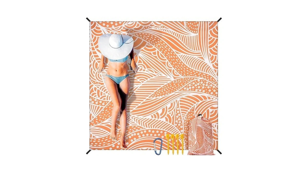Aisparky Beach Blanket Waterproof Sandproof Quick Drying Beach Mat Extra