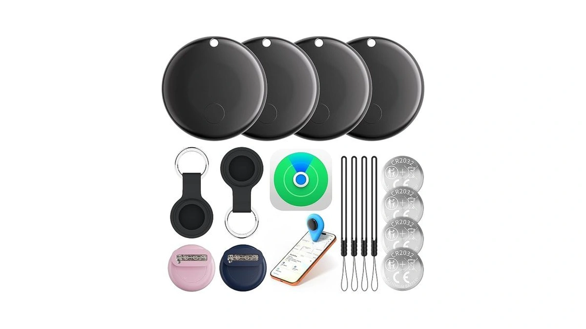 Air Smart Tracker Tags 4 Pack, Work With Apple Find