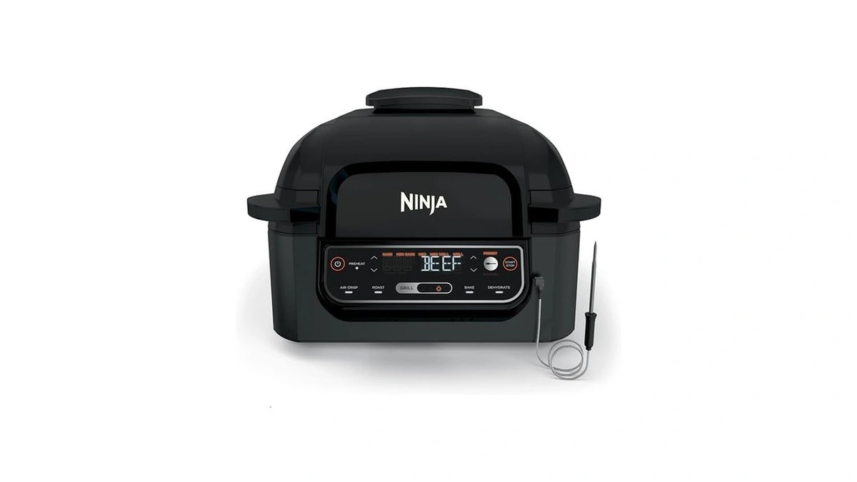 Ninjaยฎ Foodiโข Smart 5-in-1 Indoor Grill | With 4-quart Air