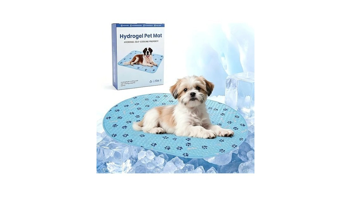 Dog Cooling Mat, Patented Gel Cooling Dog Bed, Non-slip Waterproof