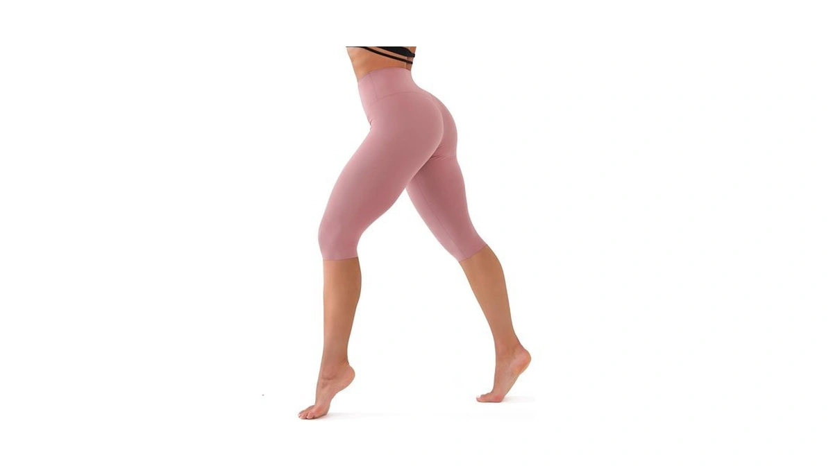 Charmking High Waisted Biker Shorts For Women - Capri Tummy