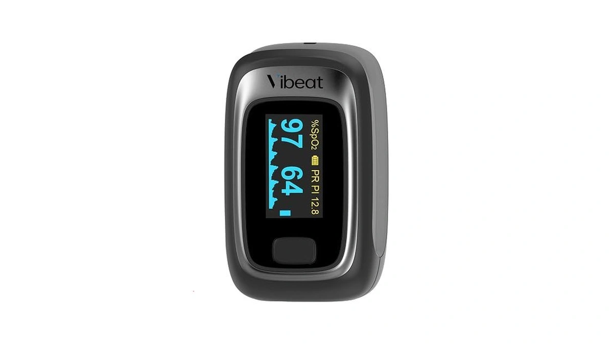 Vibeat Fingertip Pulse Oximeter, Blood Oxygen Saturation Monitor, Finger O2
