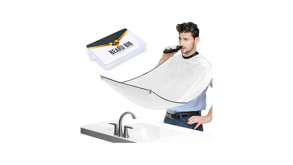 Beard Bib Apron For Men - Beard Trimming Catcher For