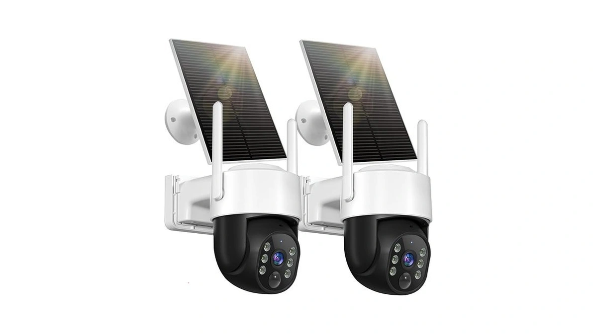 Chpuss Solar Security Camera Wireless Outdoor, 2k Hd Surveillance Solar