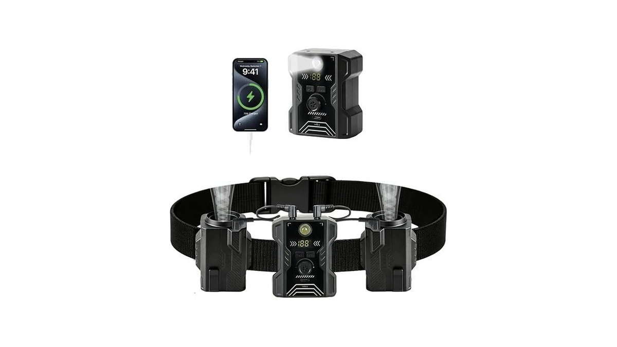 16000mah Portable Waist Fan 2 Separate Wearable Waist Fans 18000rpm