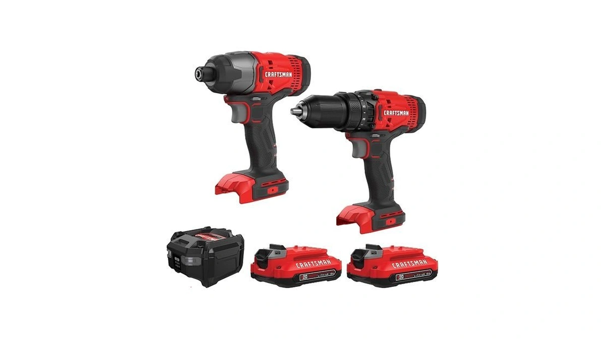 Craftsman V20 Max Cordless Drill Driver And Impact Driver Set,