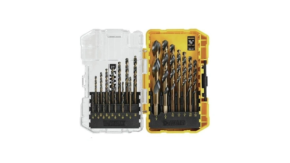 Dewalt Drill Bit Set, 21 Pc High Speed Steel Dewalt