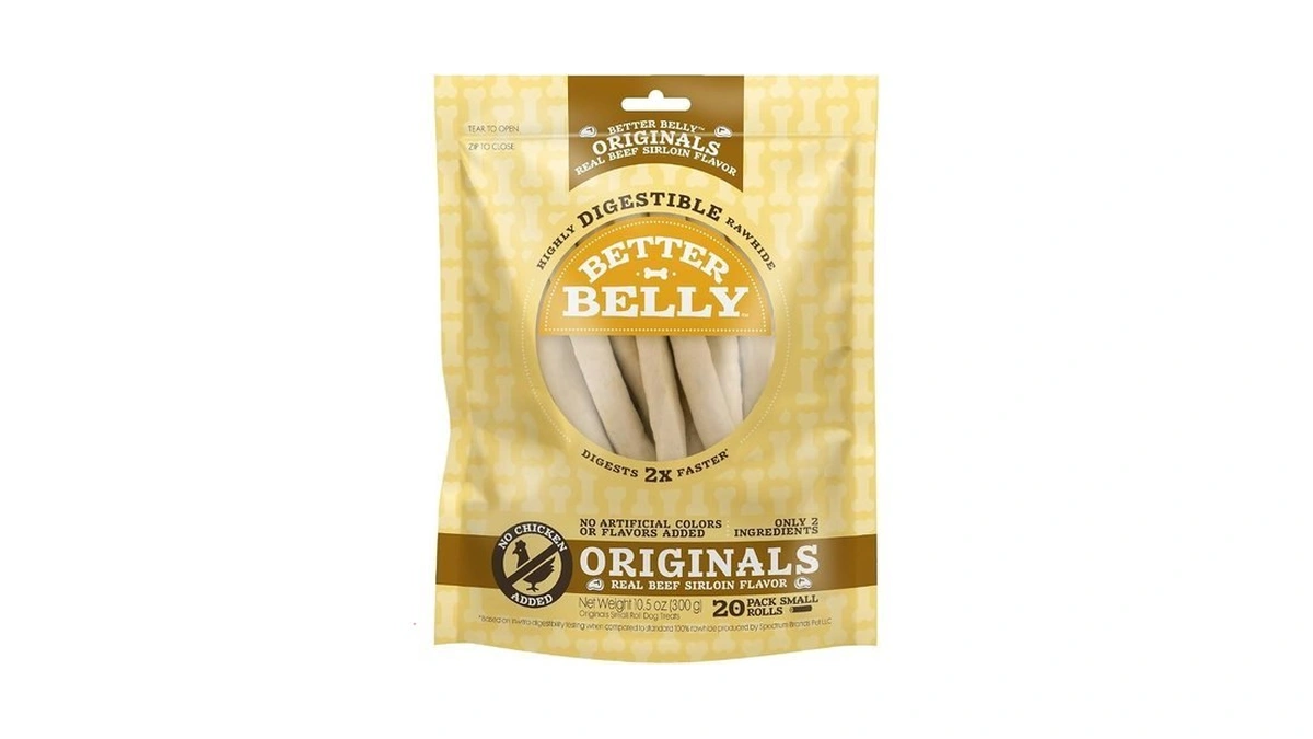 Better Belly Originals, Real Beef Sirloin Flavor, Small Rolls, Dog