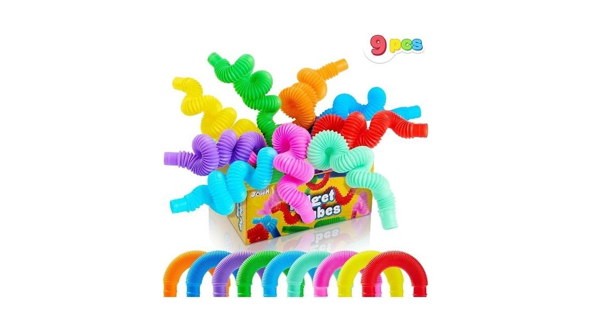 Joyin 9 Pack Pop Tubes, Sensory Toys (large) Fidget Toys