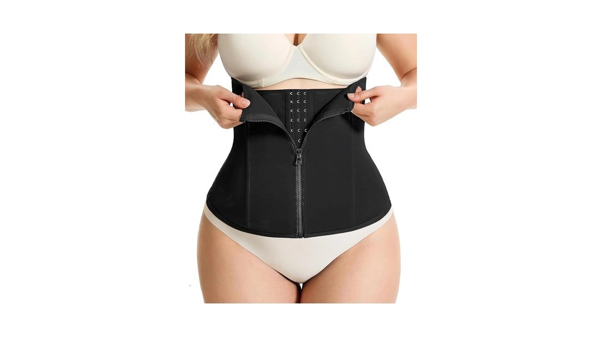 Gotoly Waist Trainer For Women Zipper Corset Shapewear Tummy Control