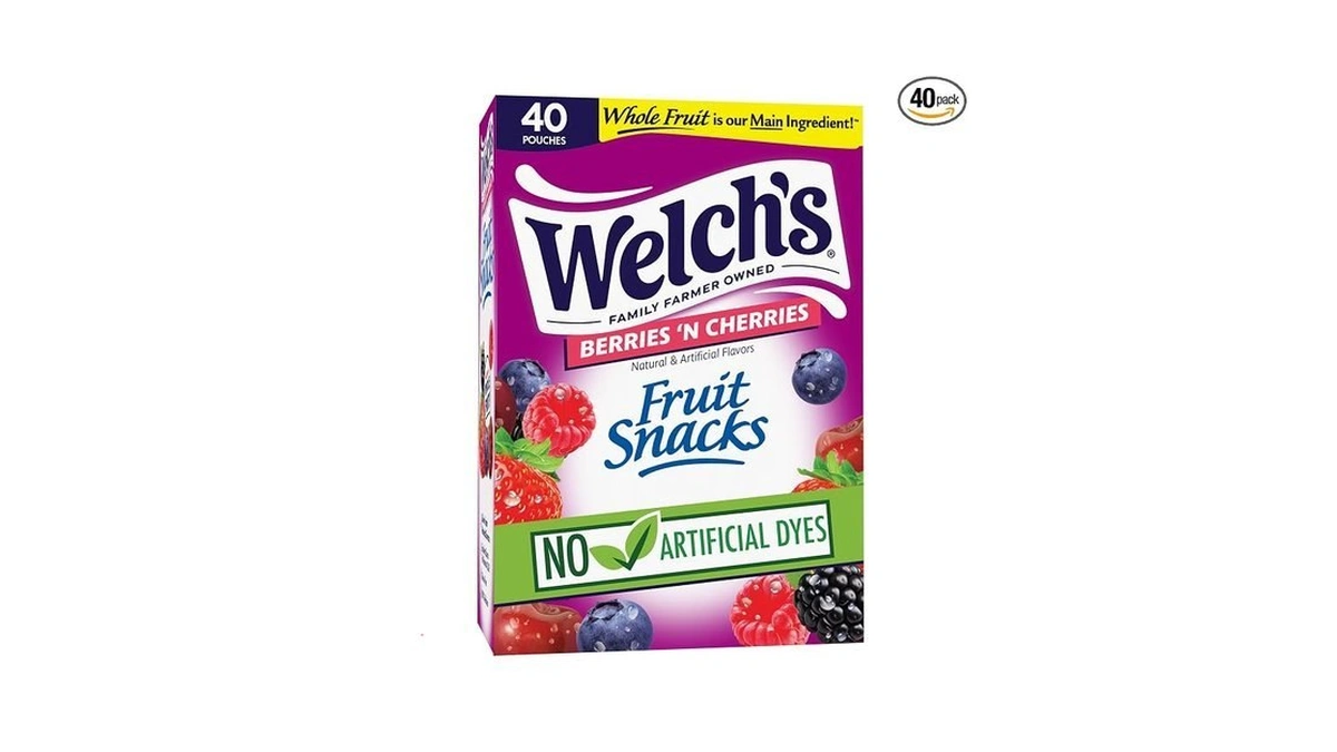Welch's Fruit Snacks, Berries 'n Cherries Snack Box, Gluten Free,