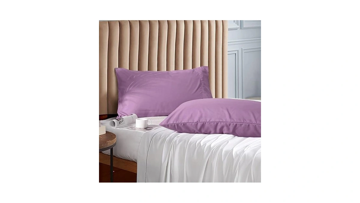 Evolive Ultra Soft Brushed Microfiber Standard Size 20"x30" Pillowcases Pair
