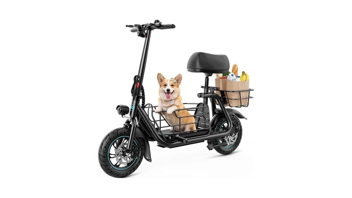 Gyroor C1s Electric Scooter With Seat For Adults - 550w