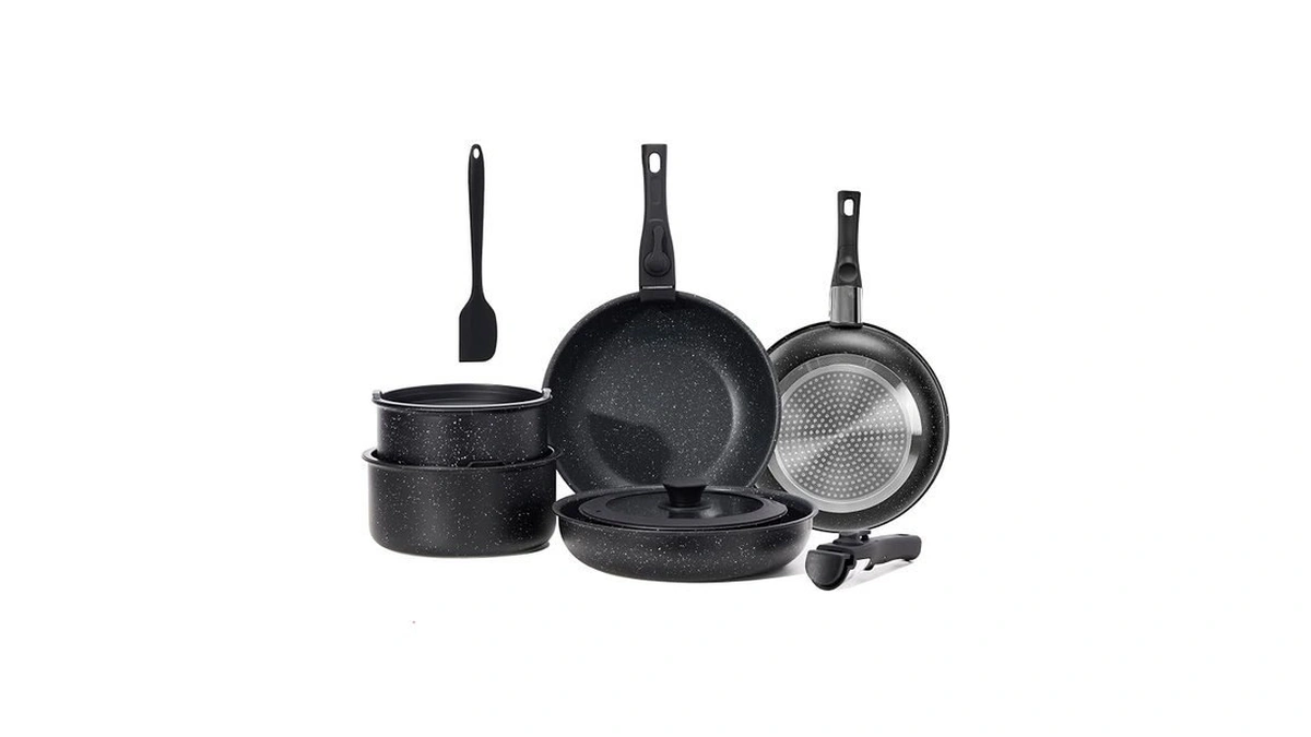 Newbulig 12-piece Pots And Pans Set, Nonstick Cookware Set With