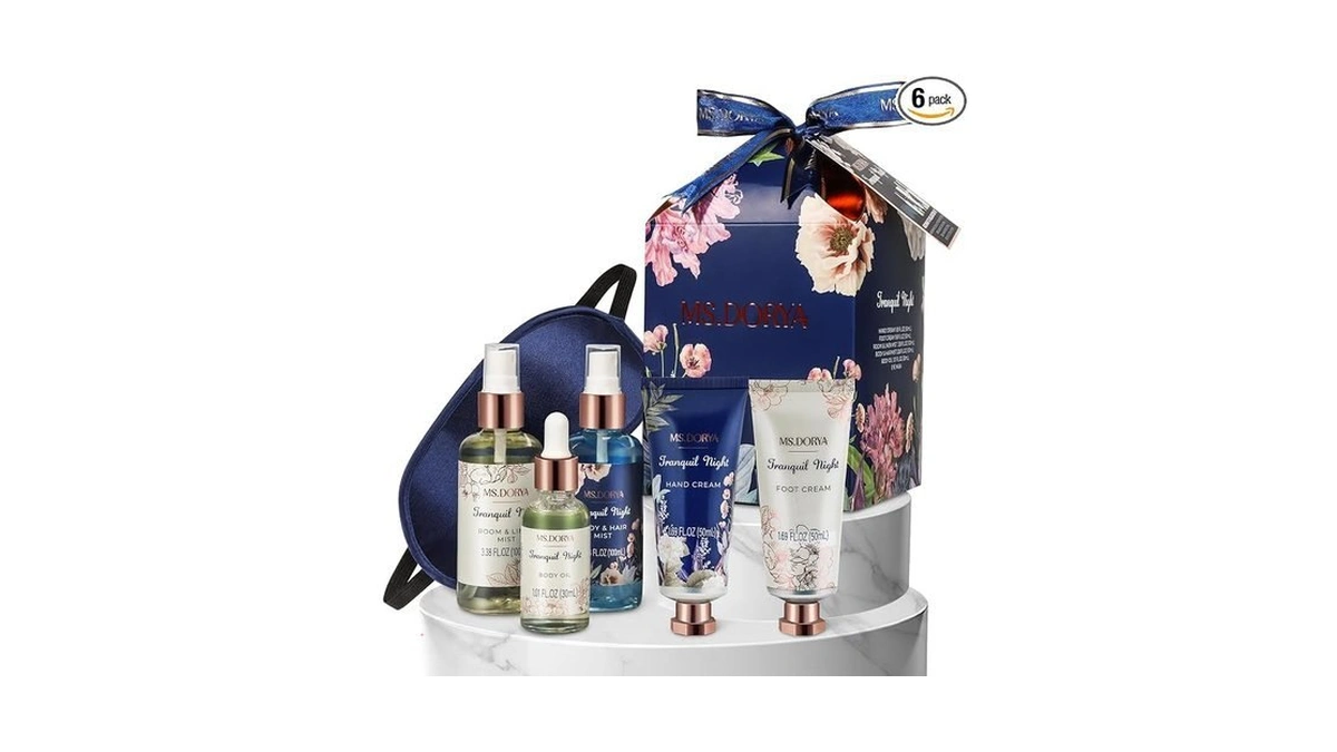 Birthday Spa Gift Baskets For Women - 6 Pcs Self