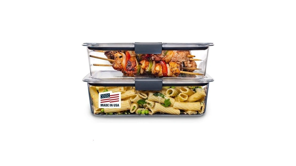 Rubbermaid Brilliance Bpa-free Food Storage Containers With Lids, Airtight Clear