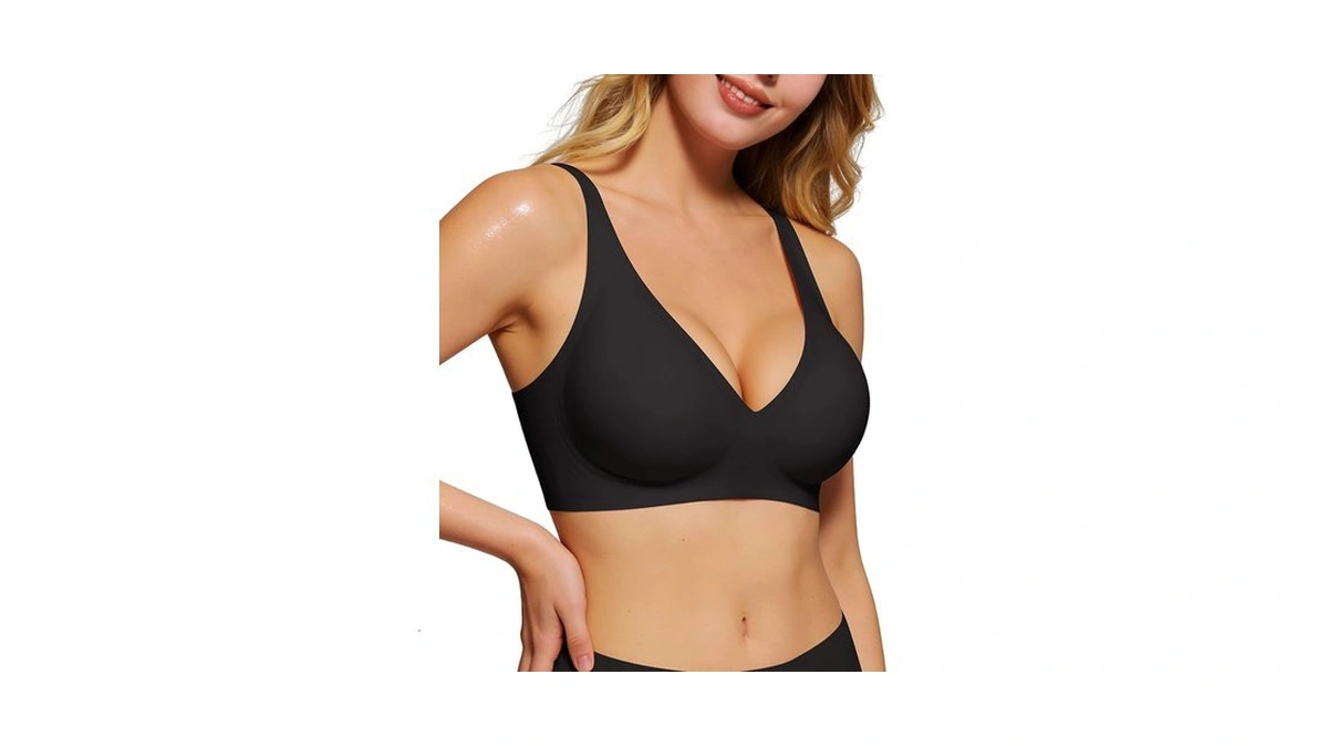 As Fairy Deep V Wireless Push Up Bras For Women