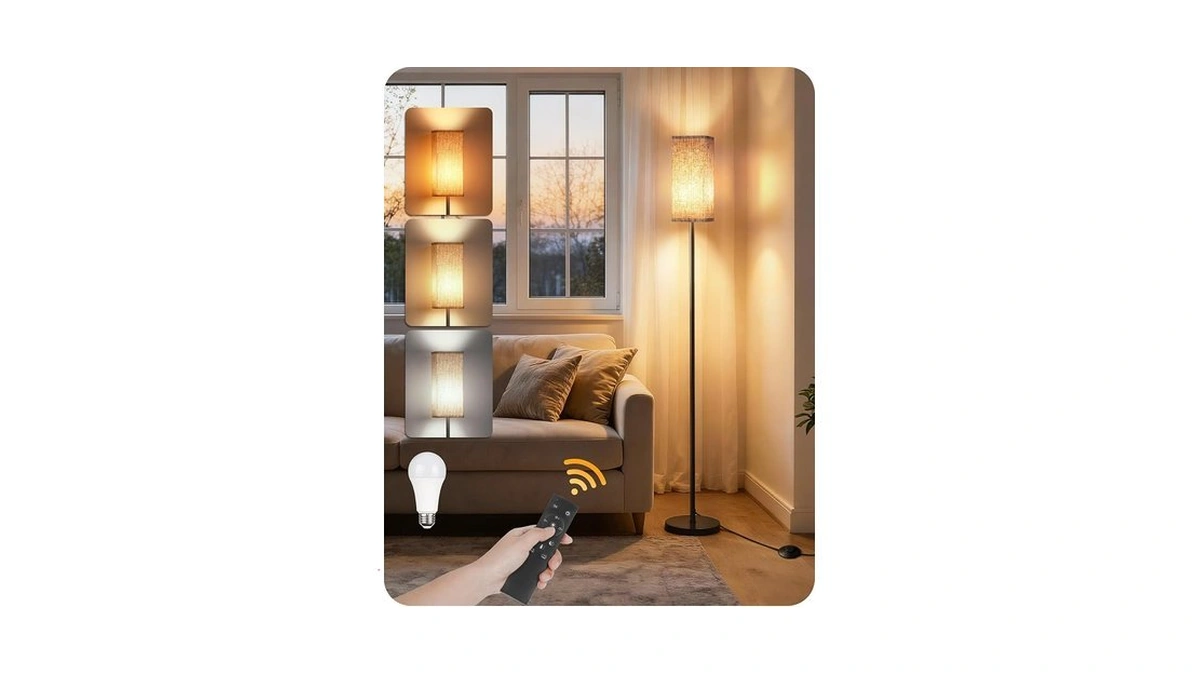 Goebleson 64.2โ Dimmable Floor Lamp For Living Room With Remote