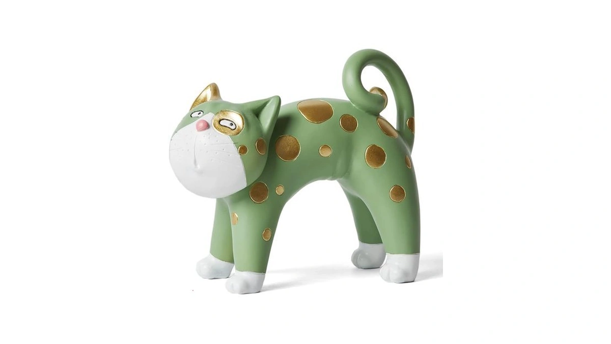 Seinhijo Cat Figurine Statue Animal Sculpture Modern Decor Home Gift