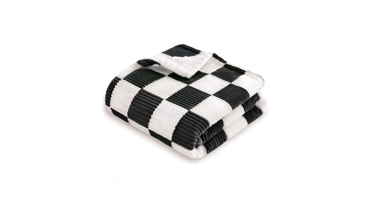 Homritar Black And White Baby Blanket For Boys Ultra Soft