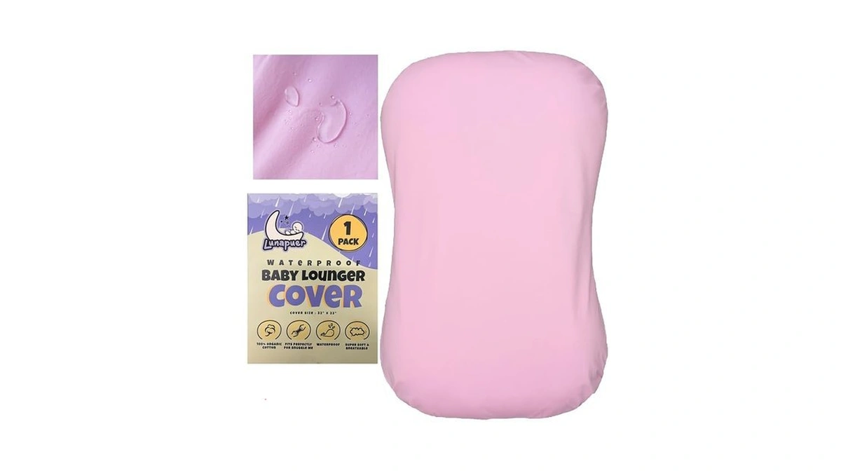 100% Waterproof Baby Lounger Cover - 2-ply Organic Cotton Slipcovers