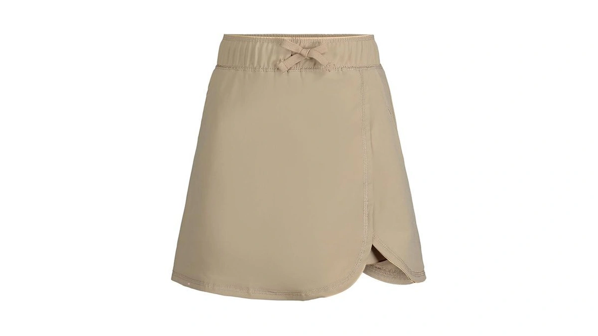 Nautica Girls School Uniform Performance Scooter, Khaki/wrap, 5