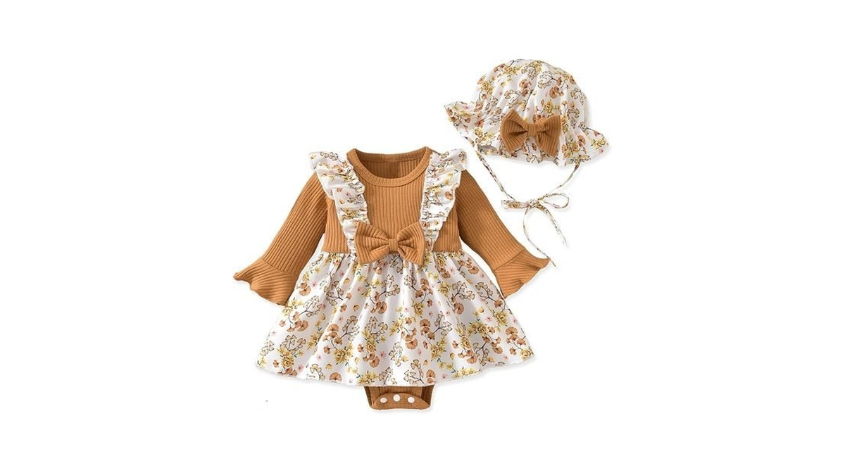 Aalizzwell 0-3 Months Girl Clothes Fall Winter One Piece Romper