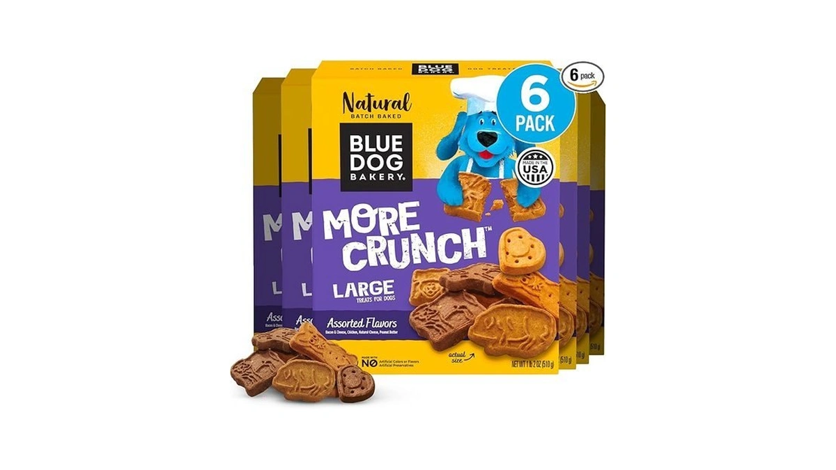 Blue Dog Bakery Natural Dog Treats, More Crunch Large, Assorted