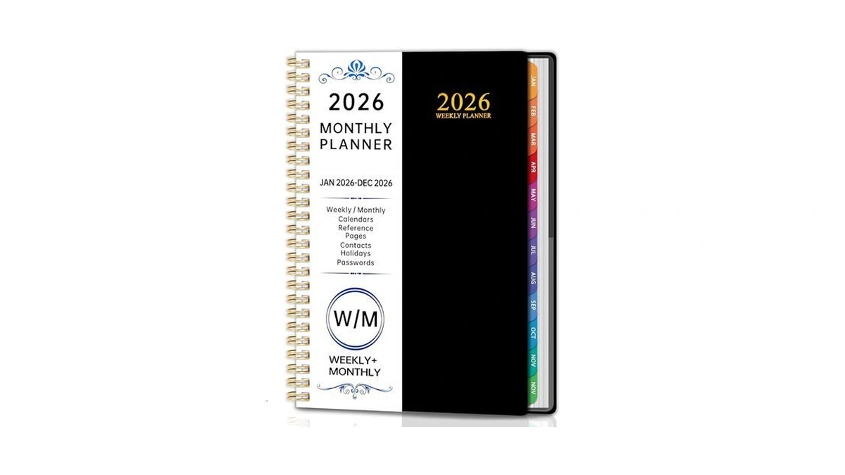 2026 Planner, Weekly And Monthly Planner,january 2026-december 2026,hardcover 2026 Spiral