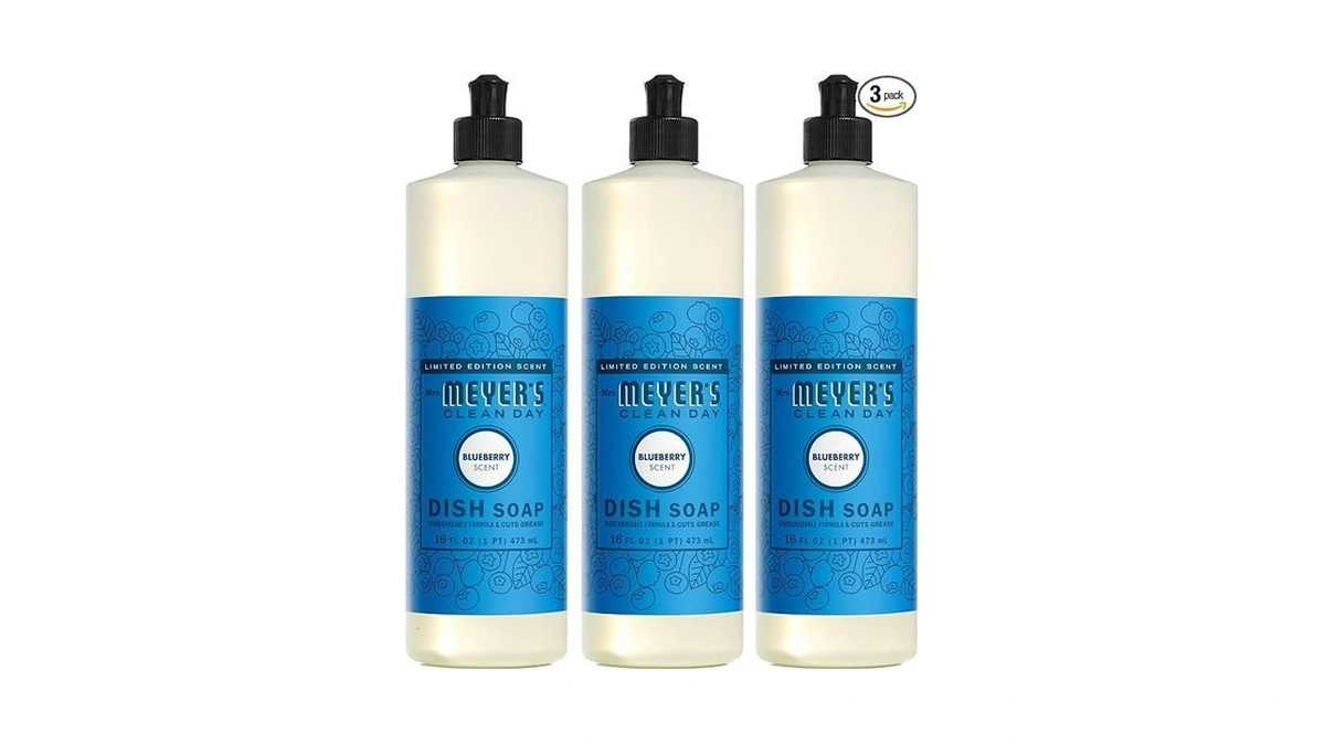 Mrs. Meyer's Clean Day Liquid Dish Soap, Blueberry Scent, 16