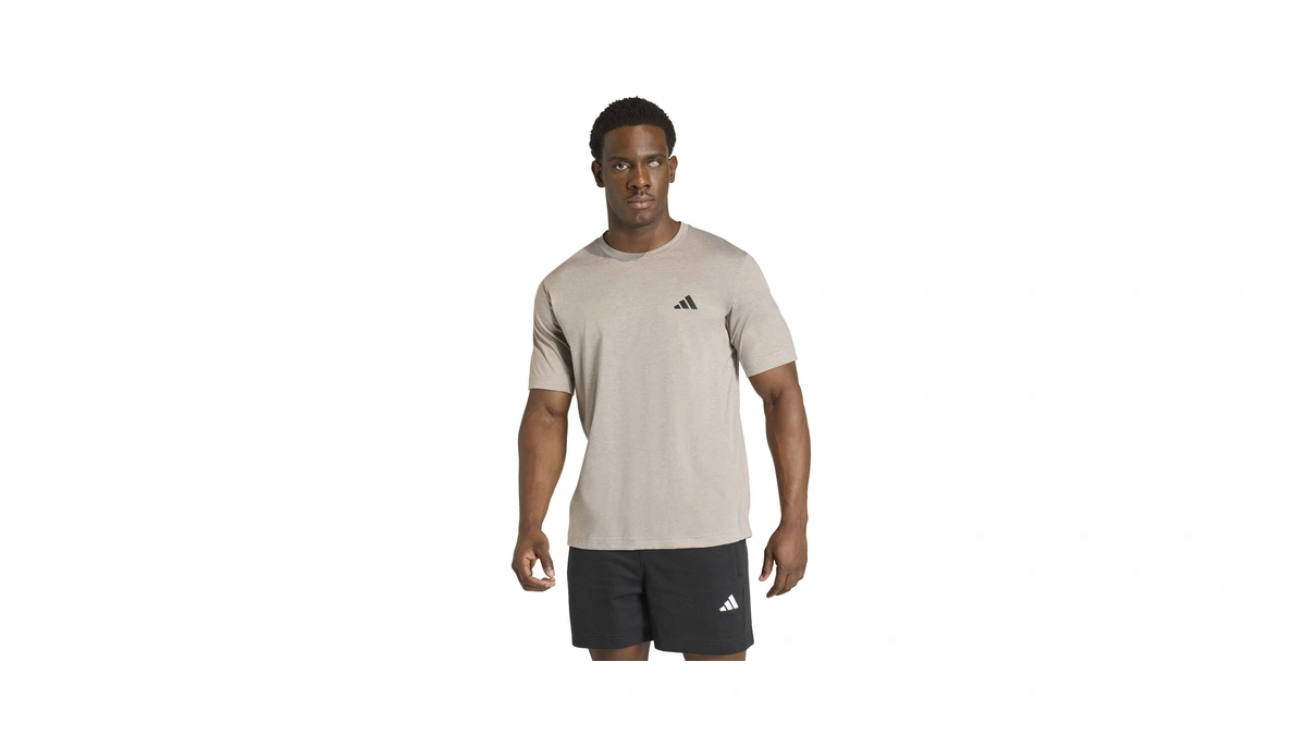 Adidas Men's Workout Essentials Feel Ready T-shirt, Medium Grey Heather,