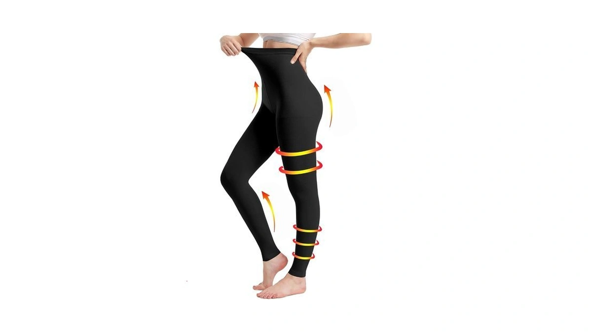 Medical Compression Pantyhose For Women & Men, 20-30mmhg Graduated Support