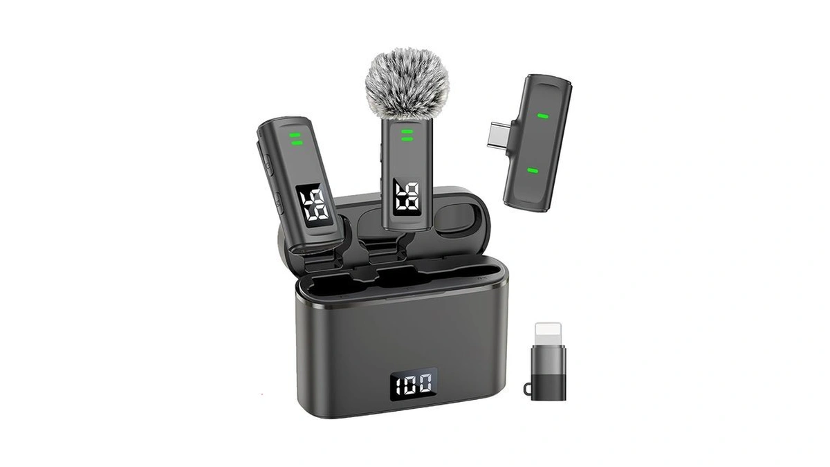 Nptcl Wireless Lavalier Mini Microphone For Iphone Video Recording