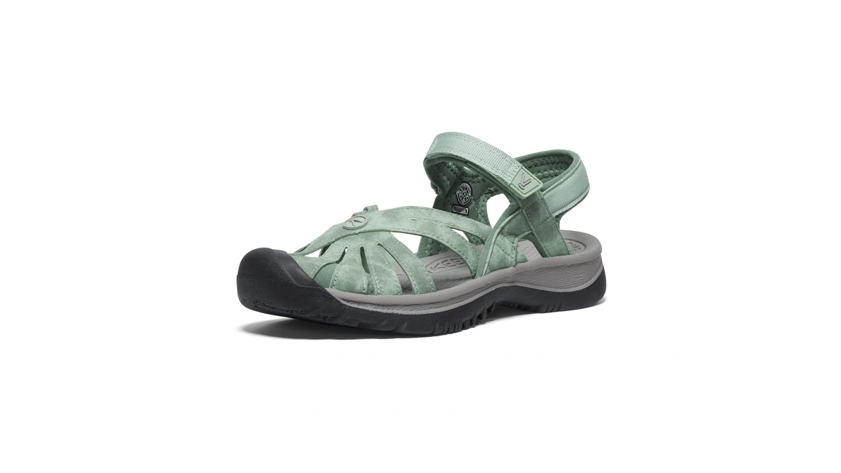Keen Women's Rose Casual Closed Toe Sandals, Granite Green/drizzle, 5
