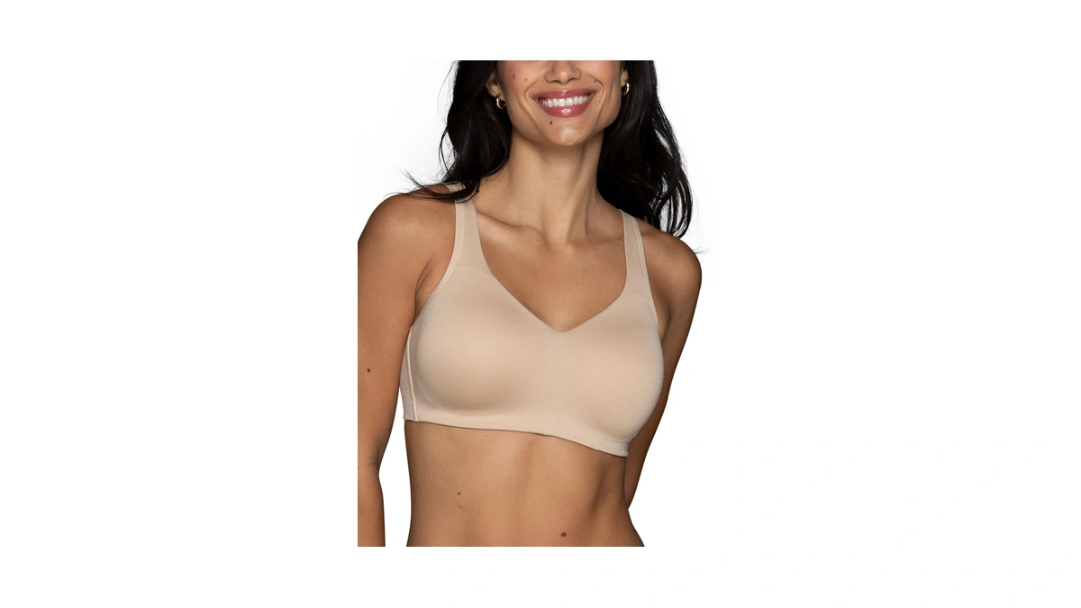Vanity Fair Women's Beyond Comfort Simple Sizing Wireless Bra, Flexes