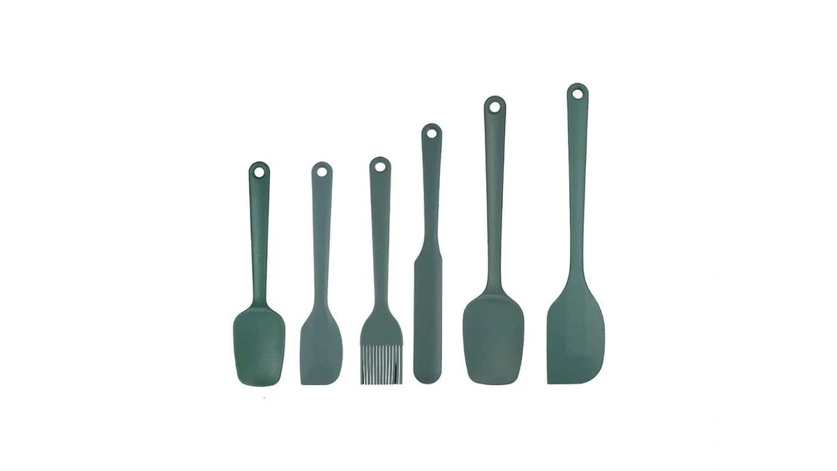 Silicone Spatula Set Of 5-600°f Heat Resistant Kitchen Scraper Spatulas,
