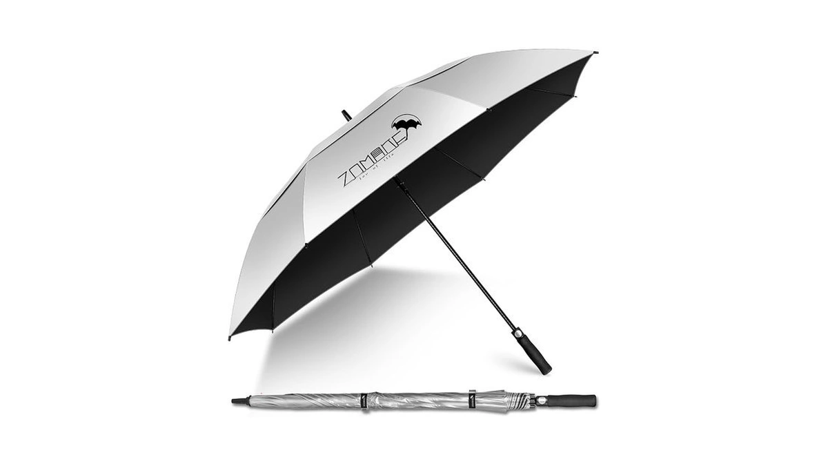 Zomake Large Golf Umbrella Uv Potection,62 Inch Uv Blocking Spf
