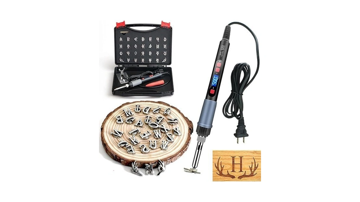 28 Pcs Mini 5/8'' Electric Branding Iron With Temperature Display